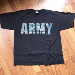 Black Army Graphic T-Shirt